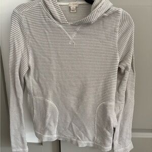 J. Crew Gray Striped Women's Sweater
